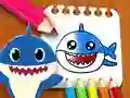 Mchezo Kitabu cha Rangi Baby Shark online Mchezo Kitabu cha Rangi Baby Shark online