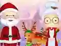 Mchezo Mr na Mrs Santa's Sikukuu Adventure online
