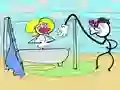 Mchezo Puzzles ya Mwizi Troll Stickman online