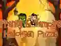 Mchezo Franky & Vampire Puzzle ya Halloween online Mchezo Franky & Vampire Puzzle ya Halloween online