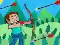 Mchezo Shambulio la Monsters la Noob Archer online