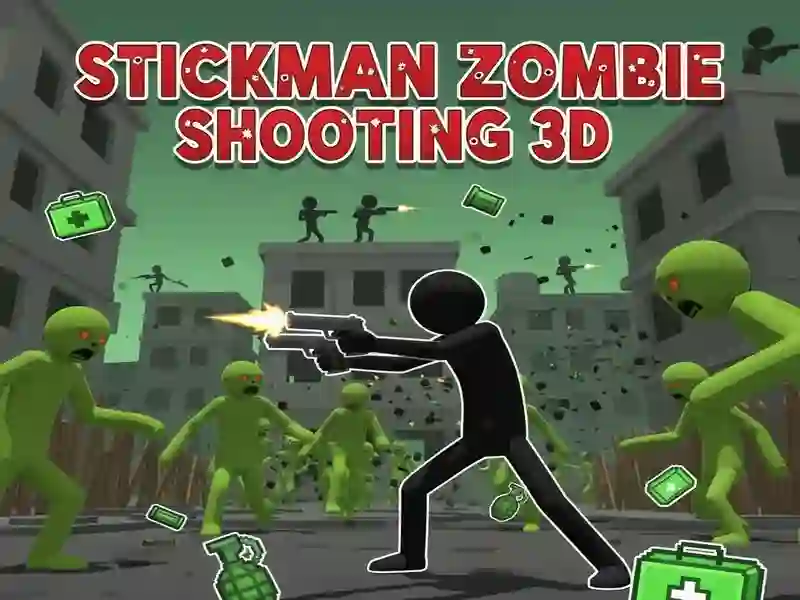 Mchezo Stickman Zombie Risasi 3D online