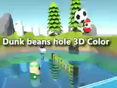 Mchezo Tupa maharagwe katika shimo la rangi 3D online Mchezo Tupa maharagwe katika shimo la rangi 3D online