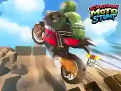 Mchezo Moto Stunts ya Katuni online Mchezo Moto Stunts ya Katuni online