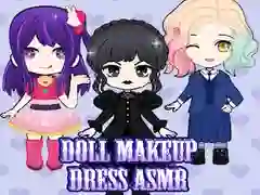 Mchezo Doll Makeup Dress ASMR online Mchezo Doll Makeup Dress ASMR online