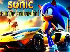 Mchezo Sonic Kimbia kwa Lamborghini online