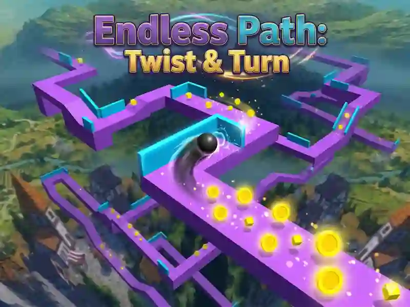 Mchezo Endless Path: Twist & Turn online
