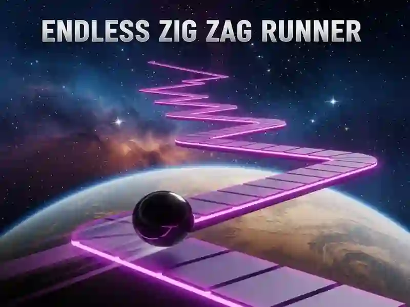 Mchezo Endless Zig Zag Runner online