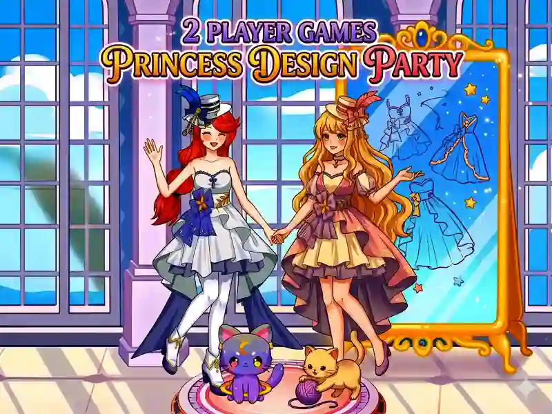 Mchezo 2 Player Games Princess Design Party online