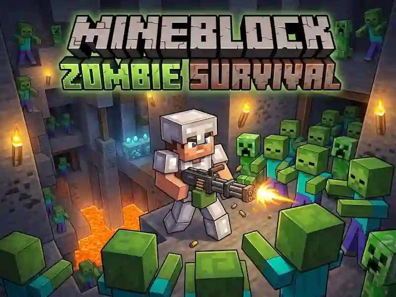 Mchezo Mineblock Zombie Survival online