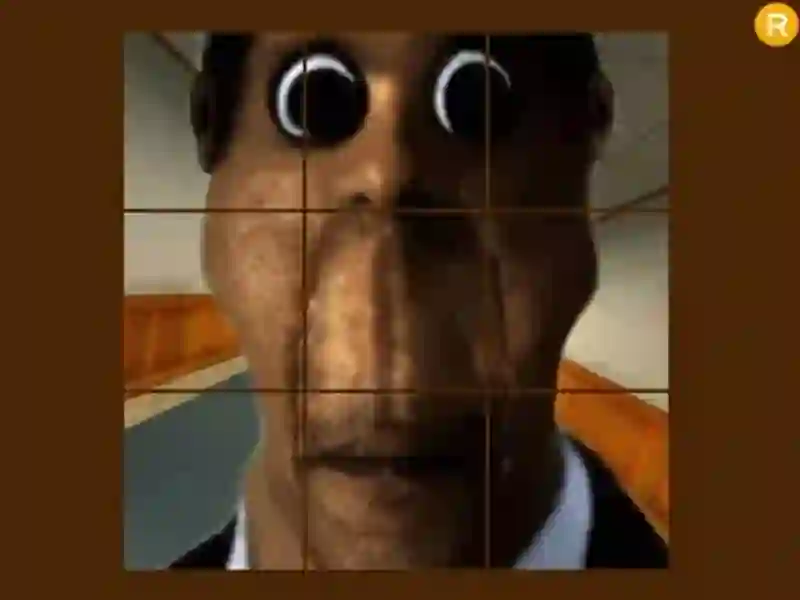 Mchezo Obunga Nextbots sliding puzzle online