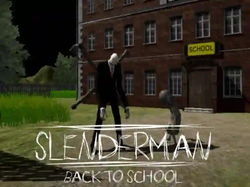 Mchezo Slenderman kurudi shuleni online