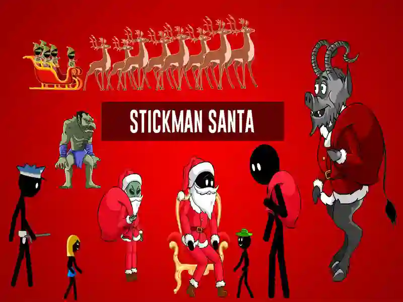 Mchezo Stickman Santa online