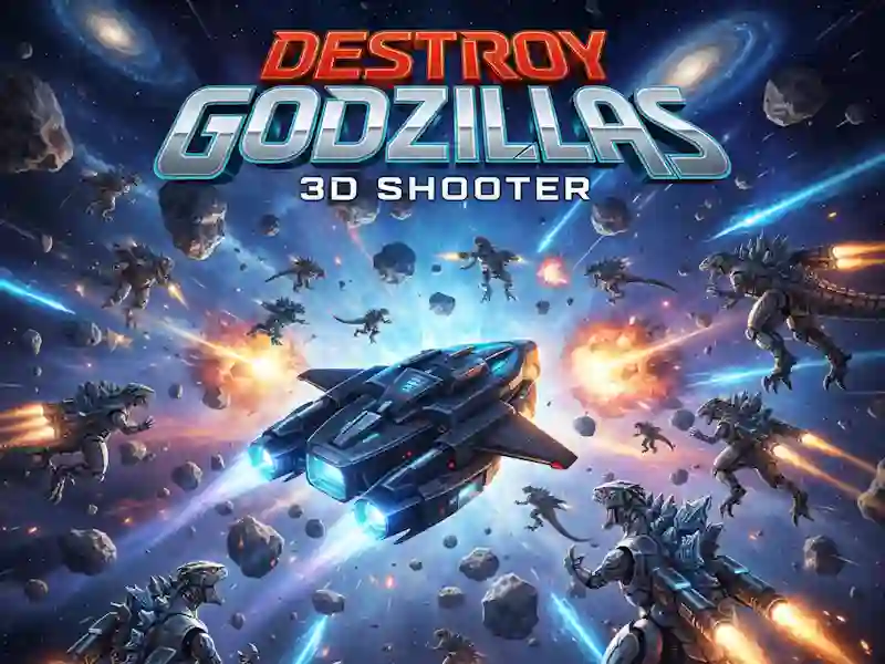 Mchezo Kuharibu Godzillas: 3D Shooter online