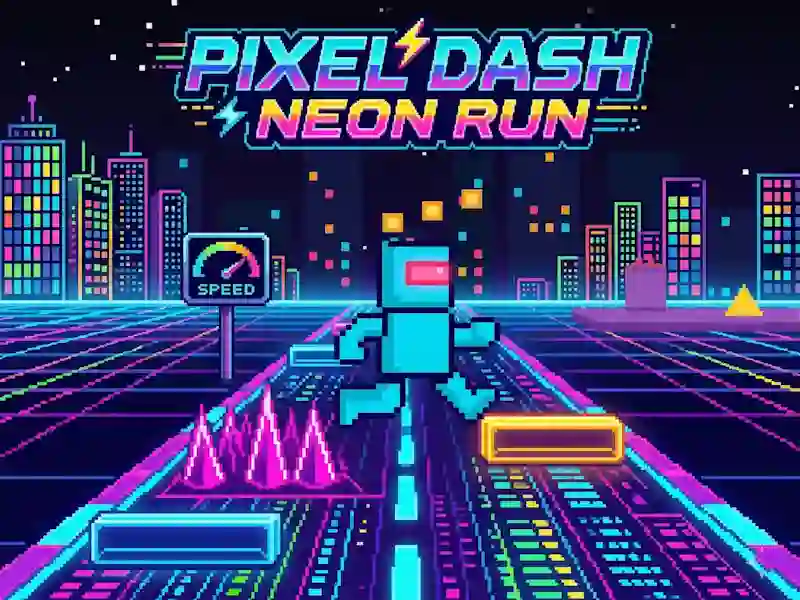 Mchezo Pixel Dash Neon Run online