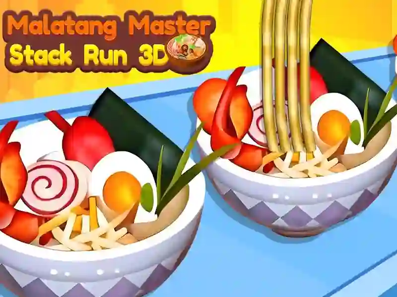 Mchezo Malatang Master Stack Run 3D online