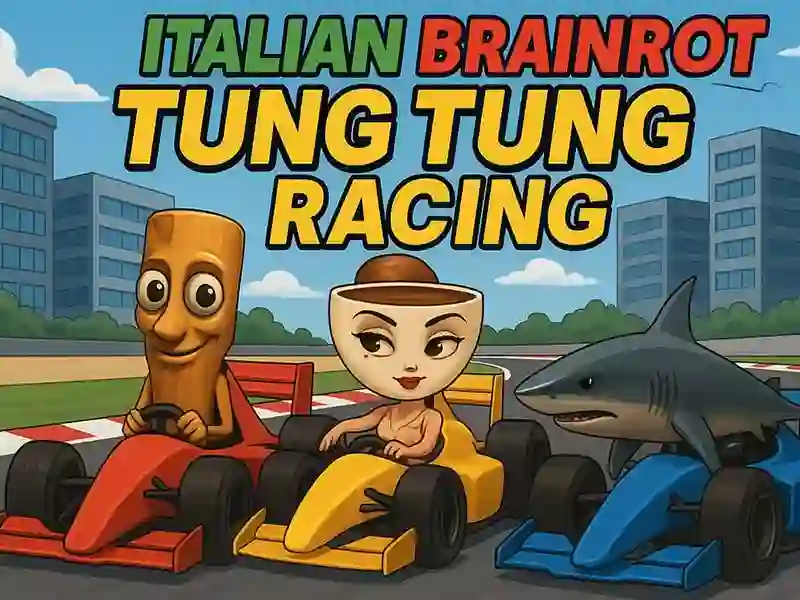 Mchezo Mbio za Brainrot Tung Tung online Mchezo Mbio za Brainrot Tung Tung online