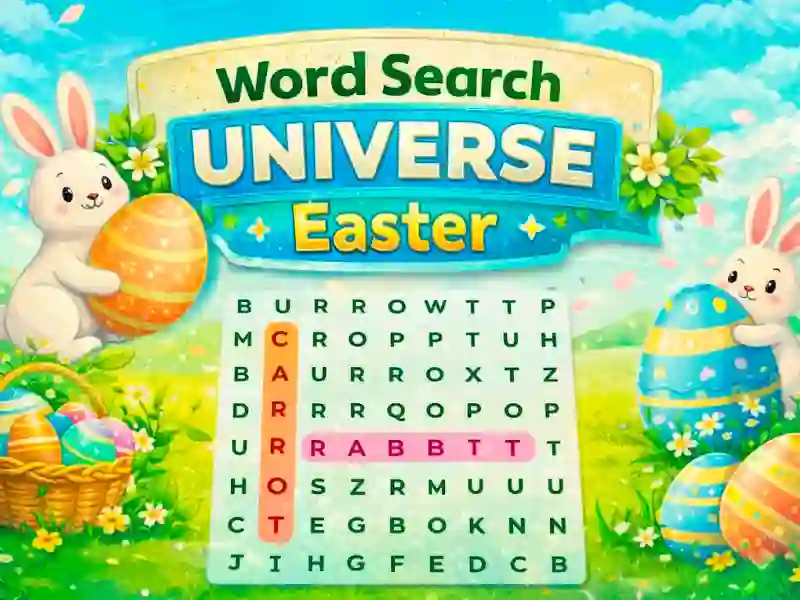 Mchezo Word Search Universe Easter online