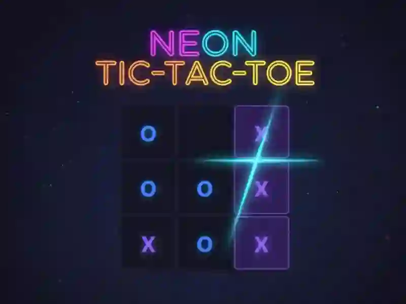 Mchezo Neon Tic-Tac-Toe online