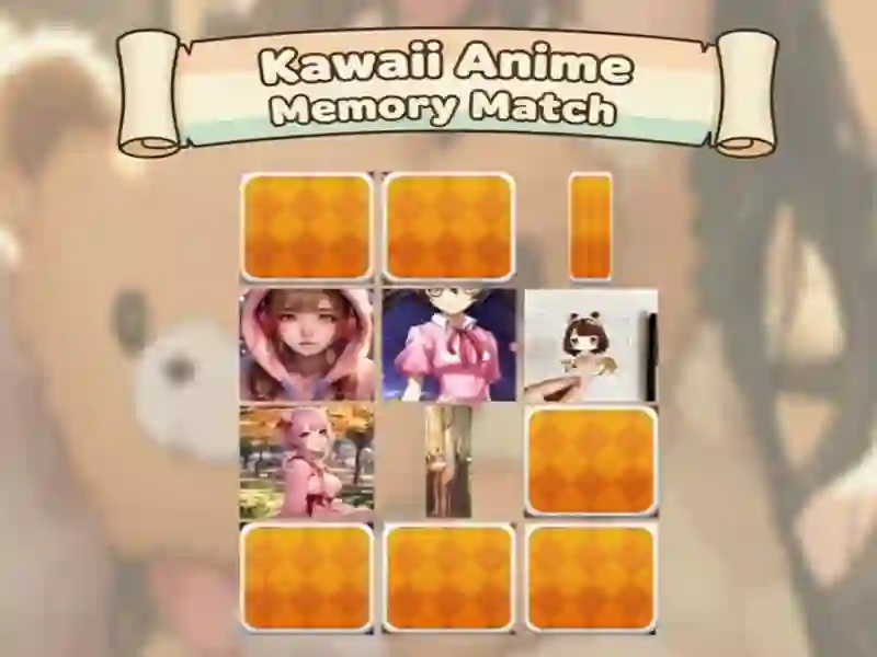 Mchezo Mechi ya kumbukumbu ya anime ya Kawaii online