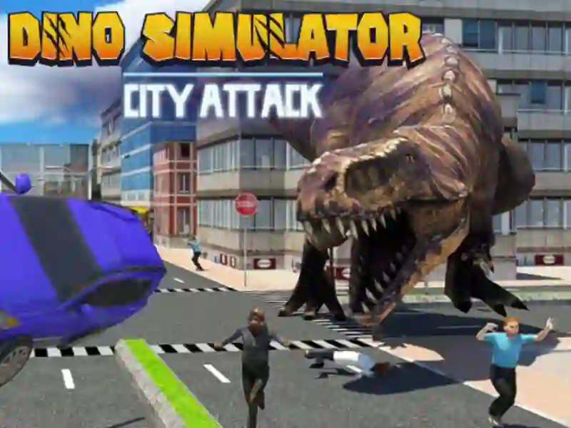 Mchezo Shambulio la jiji la Dino Simulator online