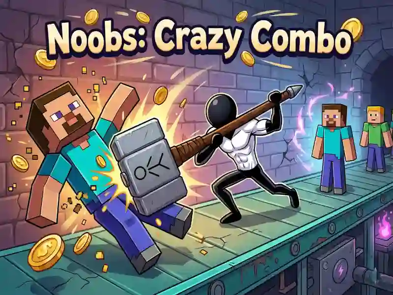 Mchezo Noobs: Crazy Combo online