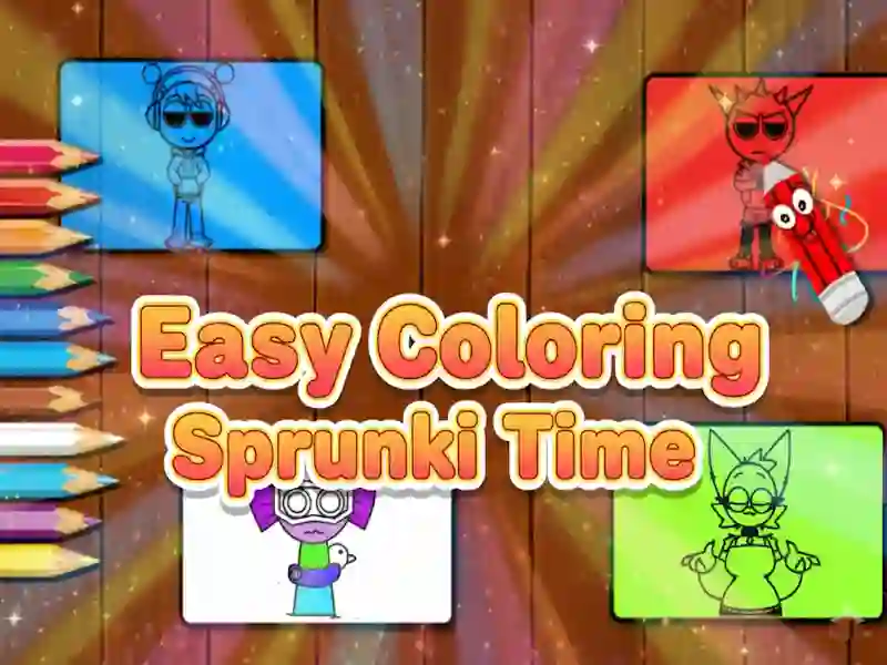 Mchezo Rahisi Coloring Sprunki Time online