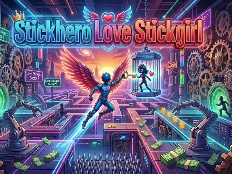 Mchezo Stickhero Upendo Stickgirl online