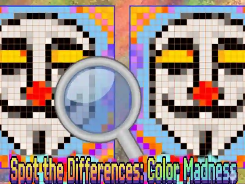 Mchezo Spot the Differences Color Madness online