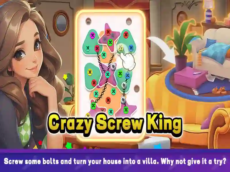 Mchezo Crazy Screw King online