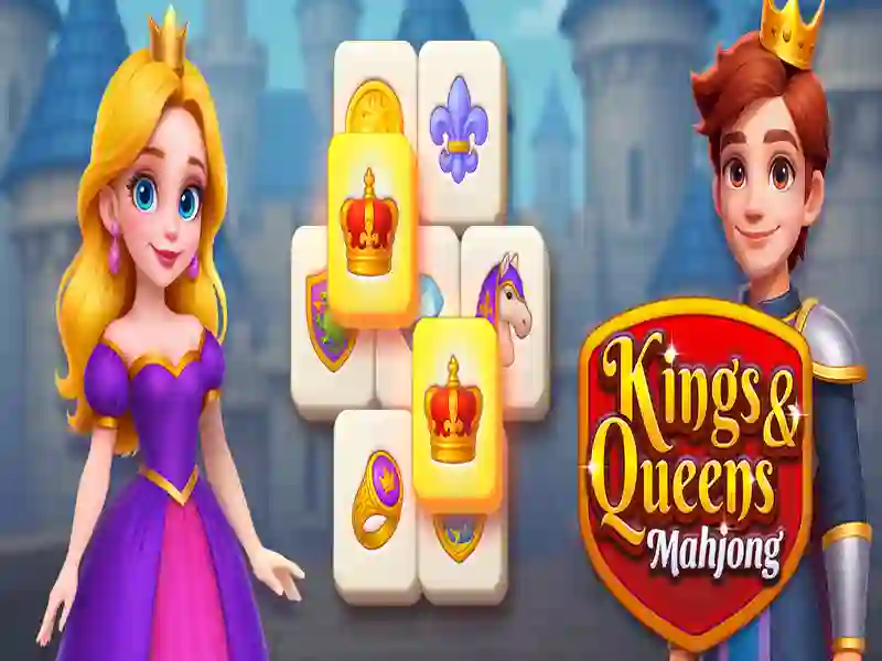 Mchezo Wafalme na Queens Mahjong online