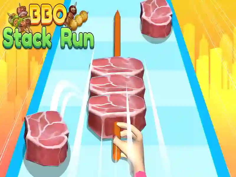 Mchezo BBQ Stack Run online Mchezo BBQ Stack Run online