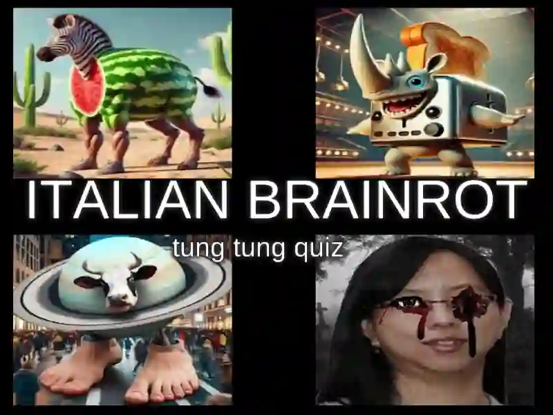 Mchezo Kiitaliano Brainrot Tung Tung Quiz online