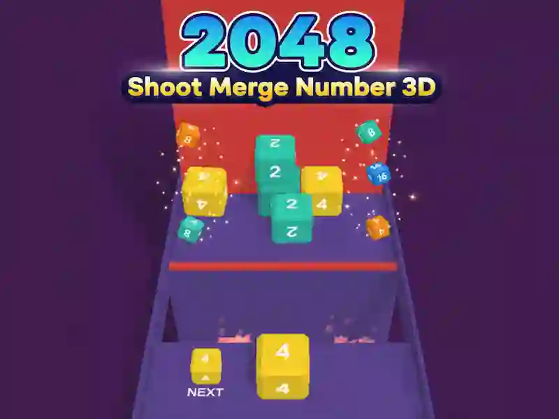 Mchezo 2048 Risasi Unganisha Nambari ya 3D online