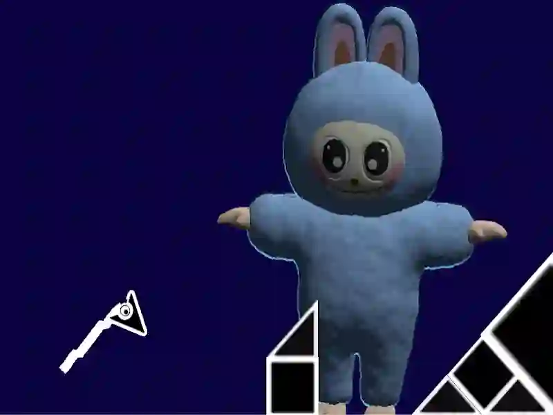 Mchezo Dash ya Jiometri ya Labubu online