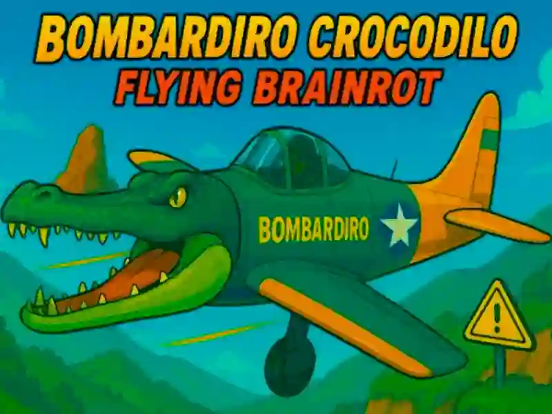 Mchezo Bombardiro Crocodilo kuruka Brainrot online