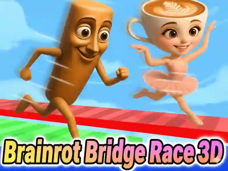 Mchezo Brainrot Bridge Race 3D online