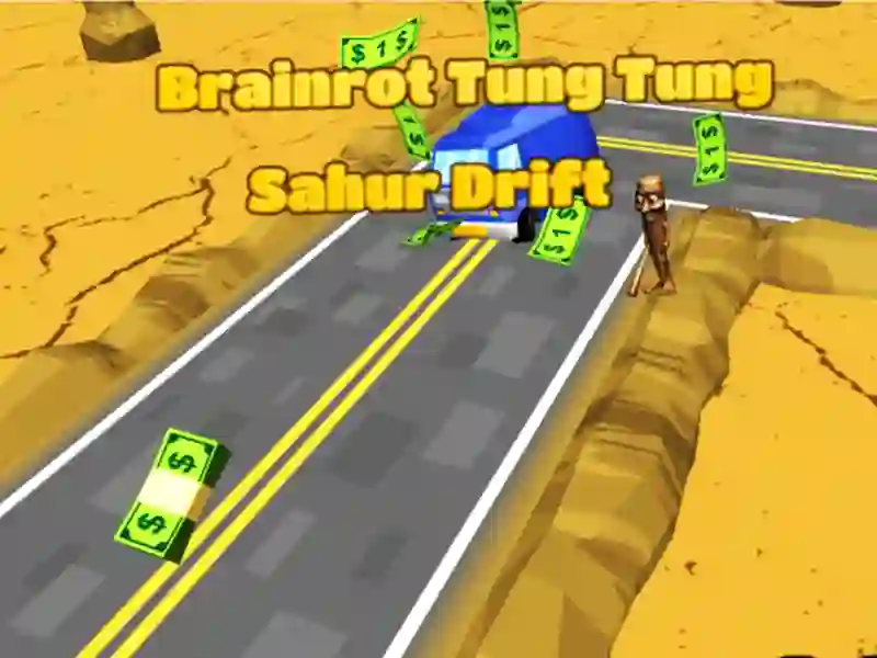Mchezo Brainrot Tung Tung Sahur Drift online