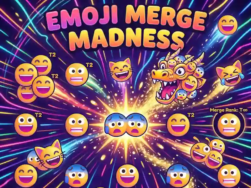 Mchezo Emoji Merge Madness online