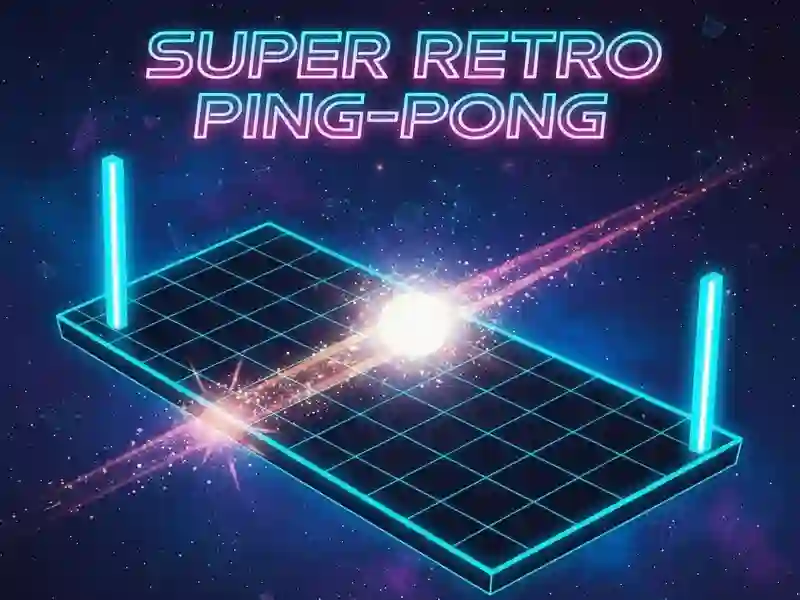 Mchezo Super retro ping-pong online