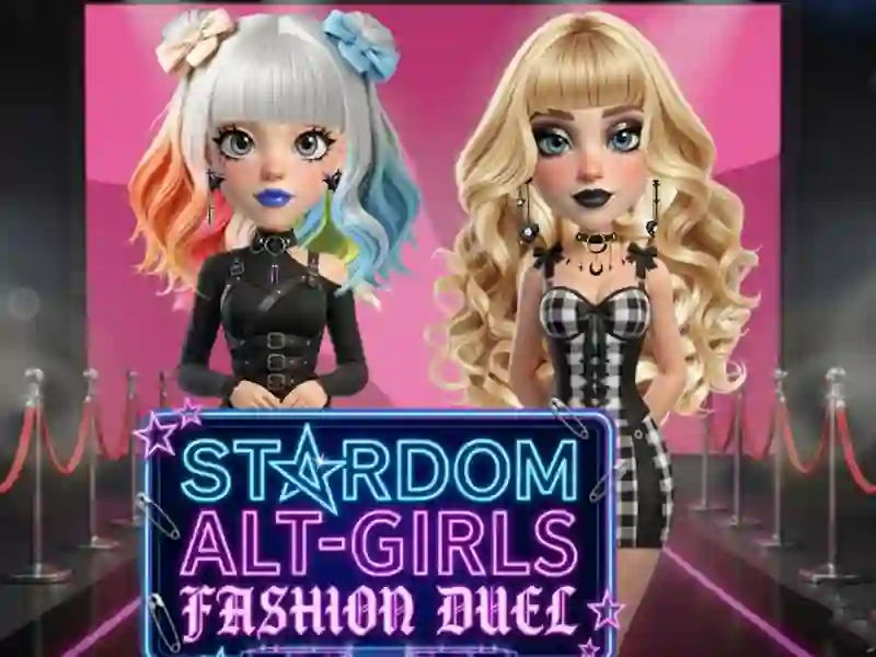 Mchezo Stardom Alt Girls Fashion Duel online