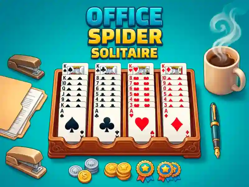 Mchezo Office Spider Solitaire online