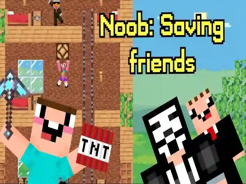 Mchezo Noob: Kuokoa marafiki online