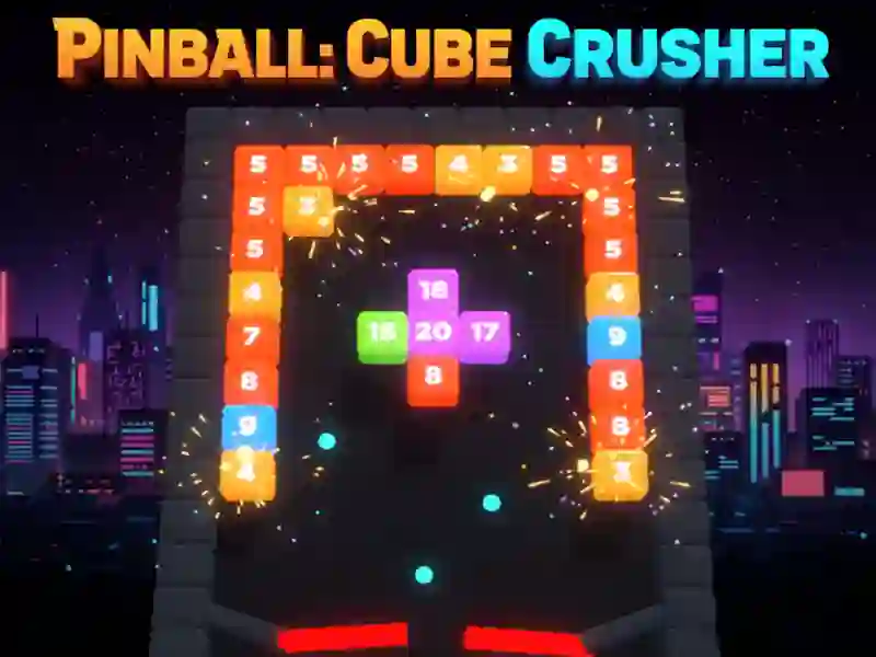Mchezo Pinball: Cube Crusher online