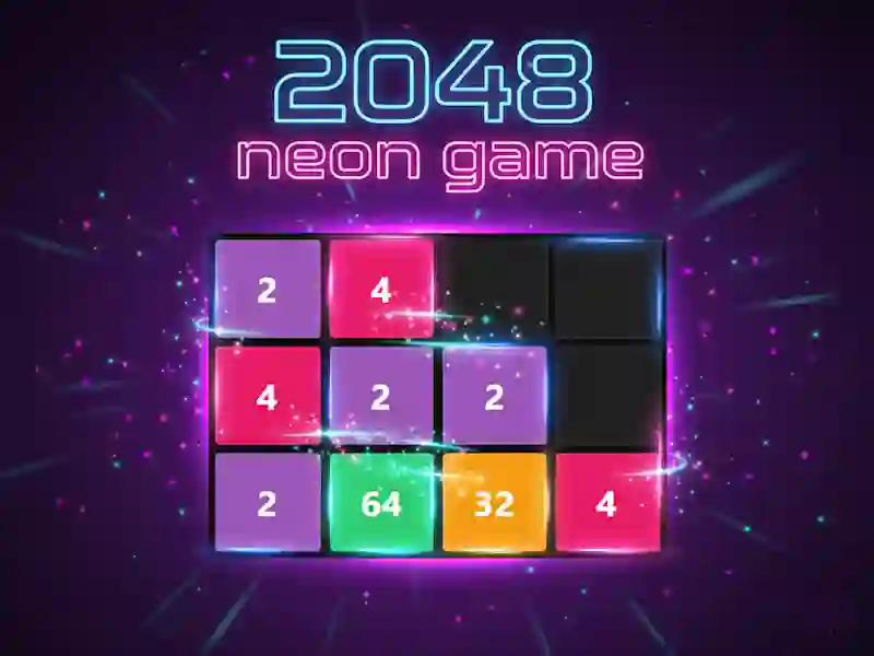 Mchezo 2048 neon game online