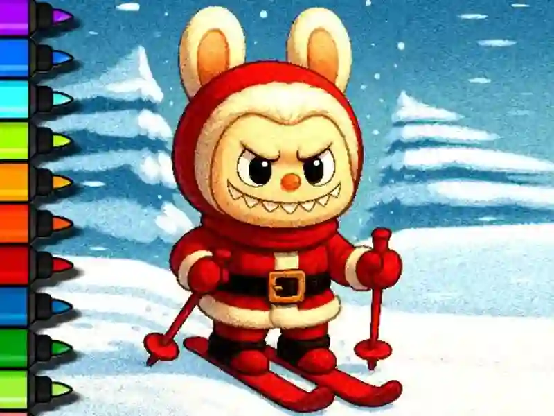 Mchezo Rahisi kuchorea wakati wa labubu online