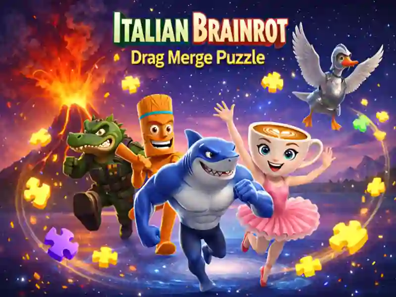 Mchezo Kiitaliano Brainrot Drag Unganisha Puzzle online