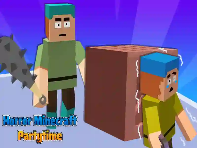 Mchezo Kutisha Minecraft wakati wa chama online
