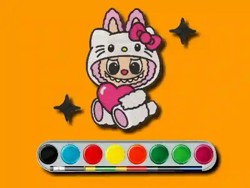 Mchezo Labubu Coloring Adventure online