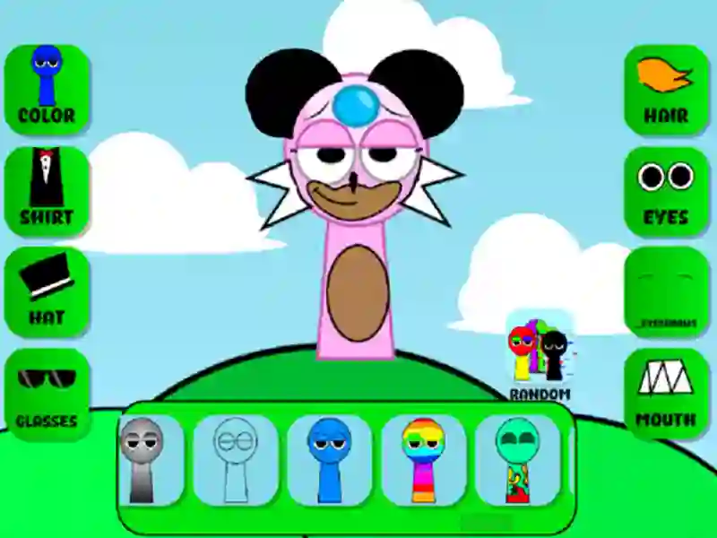 Mchezo Mtengenezaji wa tabia ya Sprunki OC online